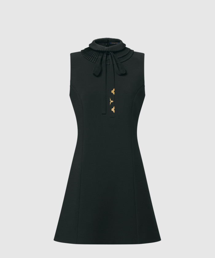 루이비통 플리츠 칼라 핏 드레스 1AIR38