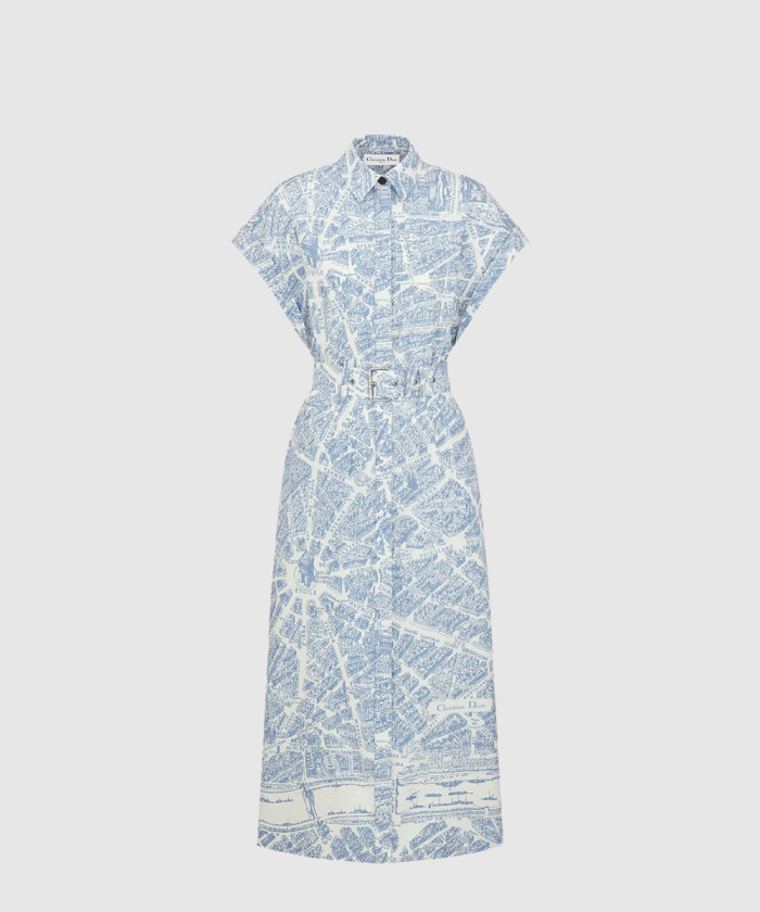 디올 벨트 미디 셔츠 드레스 557R7