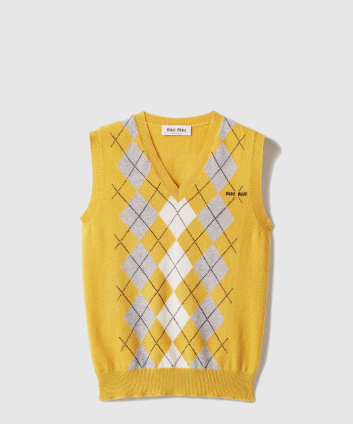 미우미우 캐시미어 베스트 MMV296