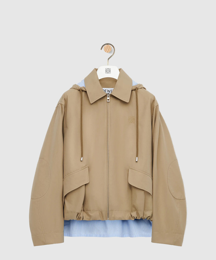 로에베 후드 파카 코튼