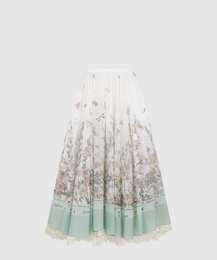 디올 플레어 미디 스커트 551J2