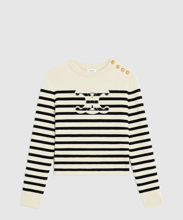 셀린느 크루넥 스웨터 울 캐시미어 RY0CC5