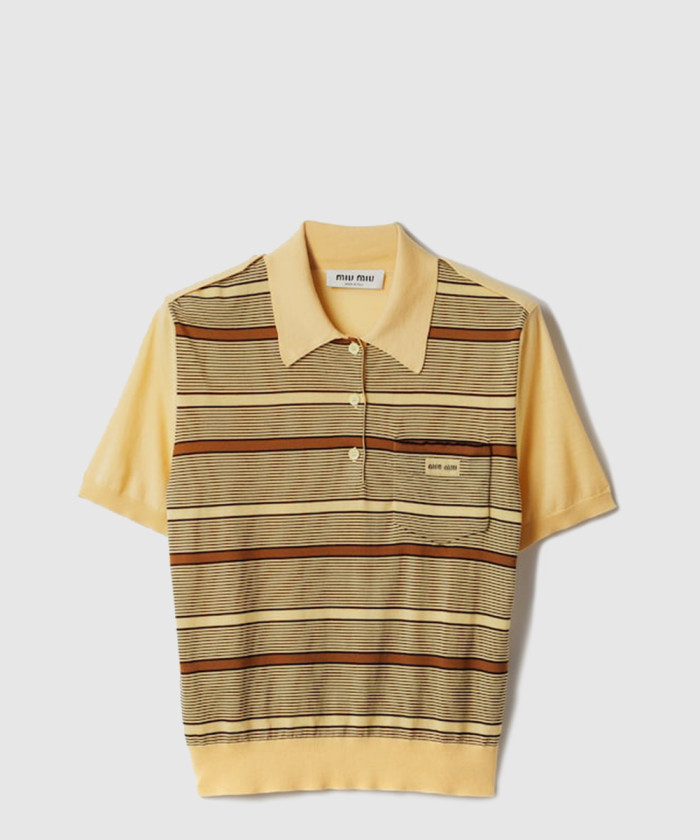미우미우 울 폴로 셔츠 MMLB68