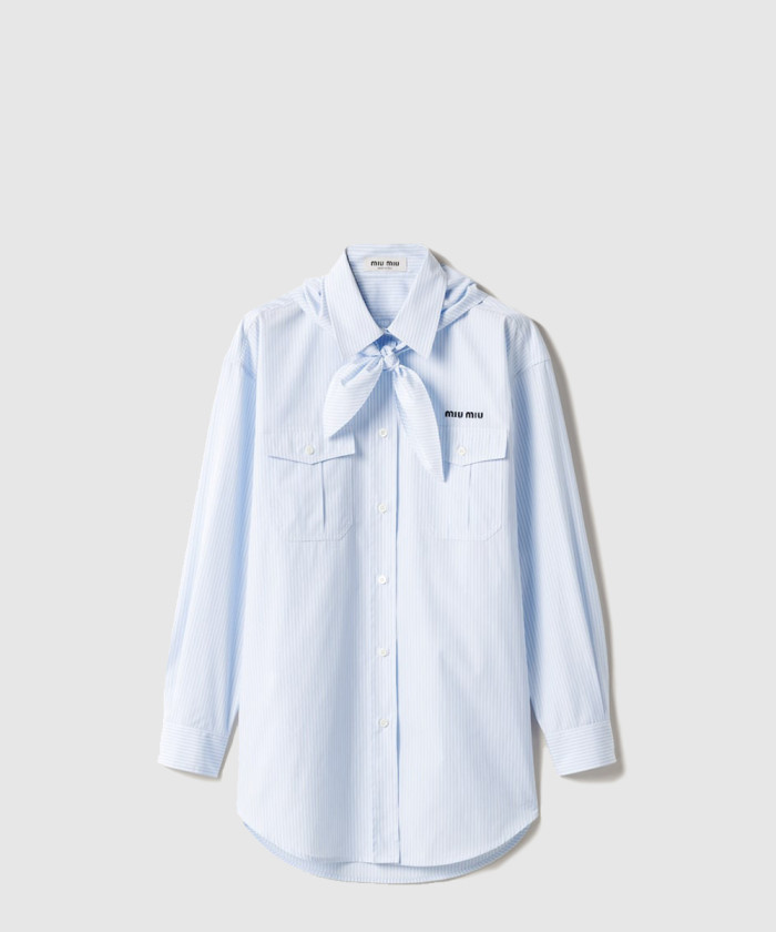 미우미우 포플린 셔츠 MK1918