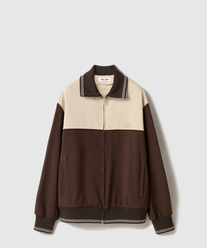 미우미우 지퍼 스웨트셔츠 MJLA02