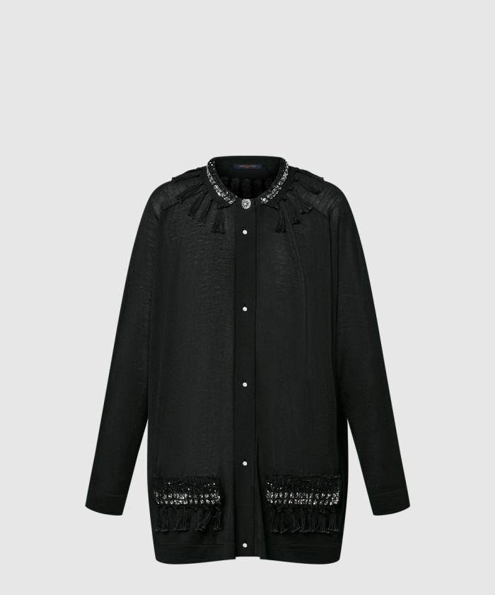 루이비통 프린지 트림 가디건 1AHFN7