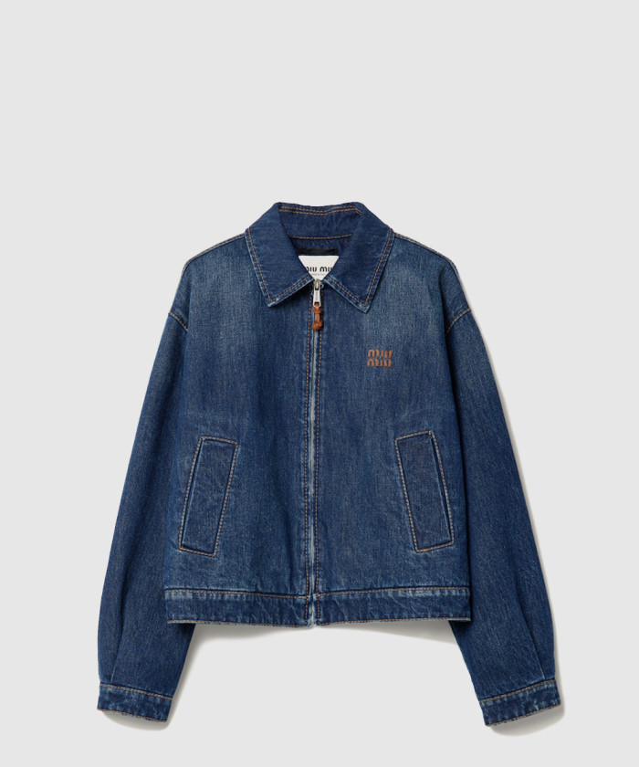 미우미우 데님 트러커 재킷 GWB252