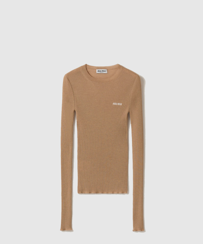 미우미우 캐시미어 및 실크 스웨터 MML821