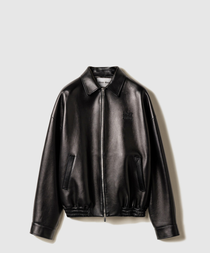 미우미우 플롱제 나파 가죽 재킷 MPV947