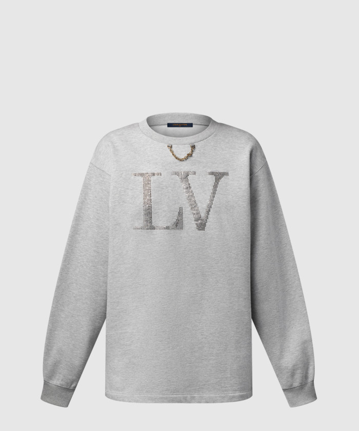 루이비통 라인스톤 시그니처 스웨터 1AIBL7