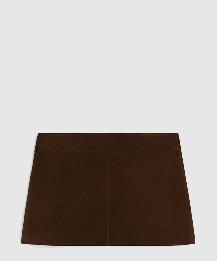 셀린느 스웨이드 공중 그네 미니 스커트 2H5337