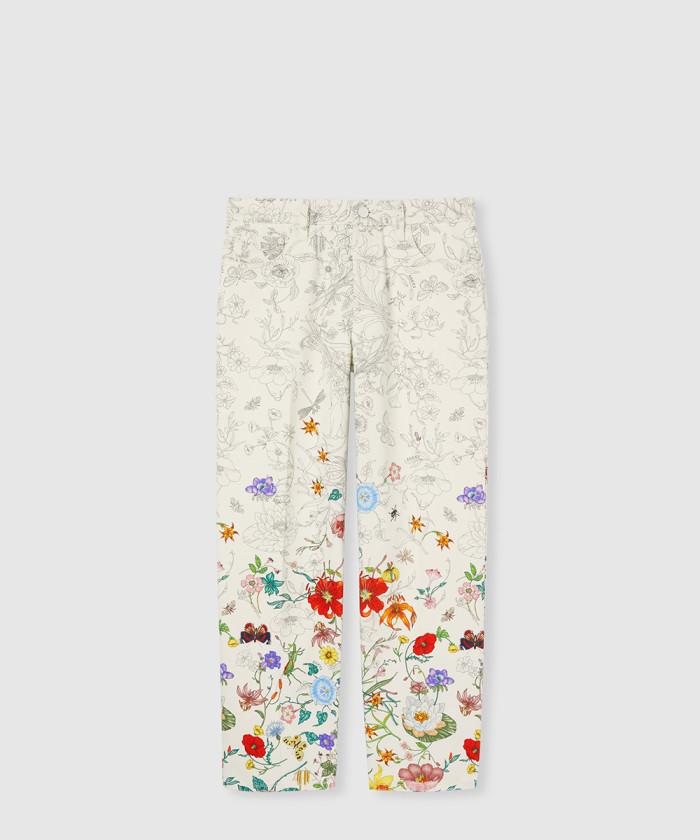 구찌 프린트 데님 팬츠 812233