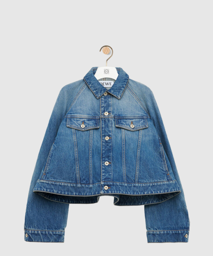 로에베 트라페즈 재킷 데님