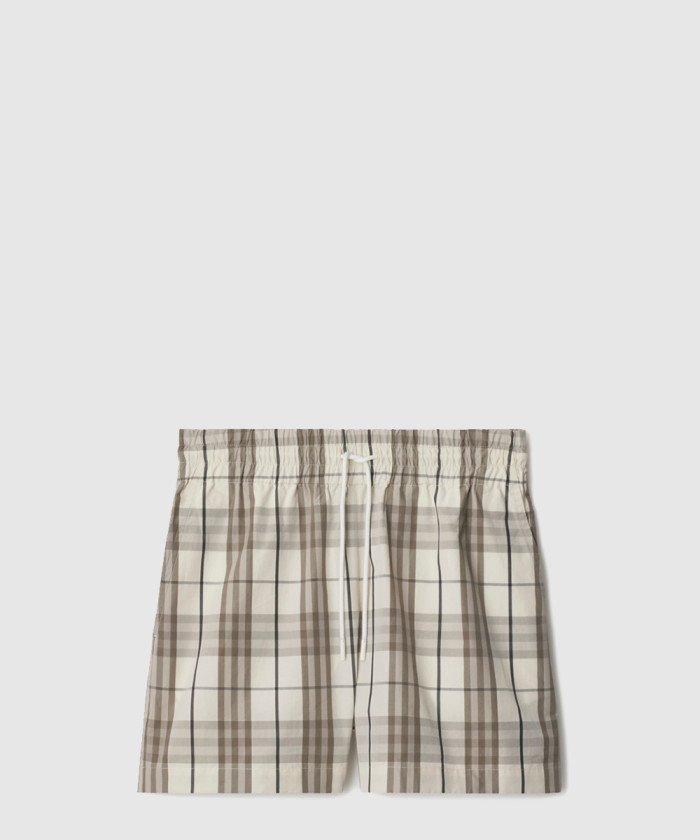 버버리 체크 코튼 쇼츠 81092321
