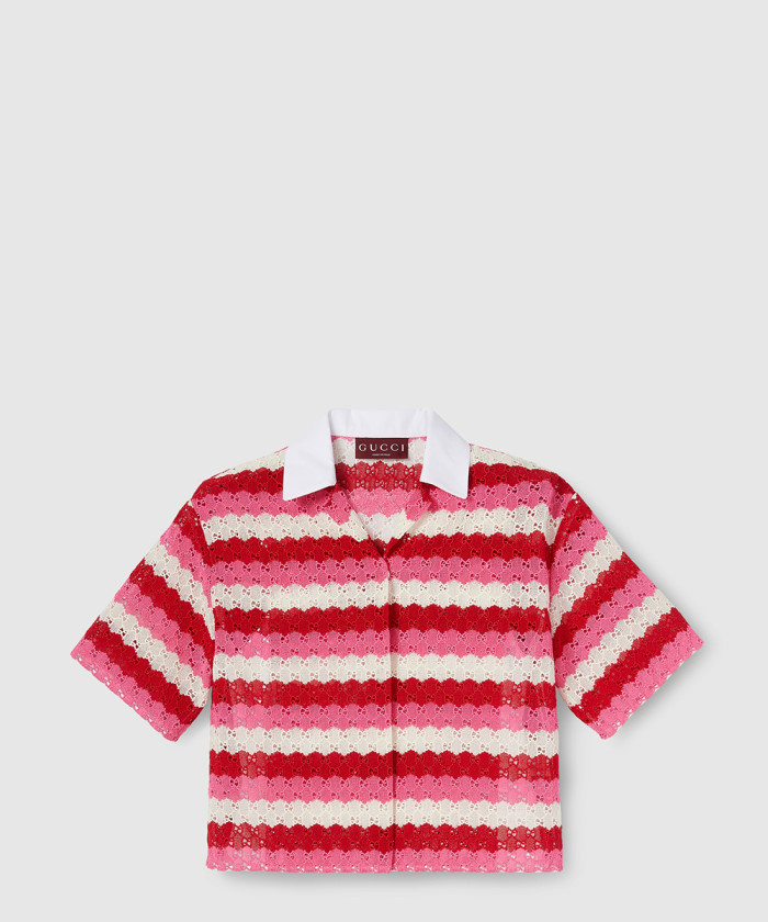 구찌 GG 매듭 우븐 셔츠 826600