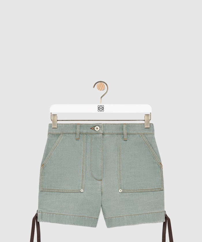 로에베 워크웨어 쇼츠 데님