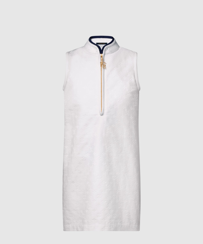 디올 MONOGRAM 자카드 데님 드레스 1AI128