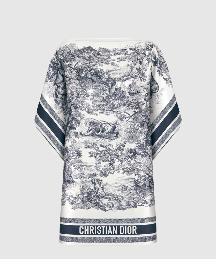 디올 Dioriviera Toile de Jouy Sauvage Dior 실크 탑 54JOU