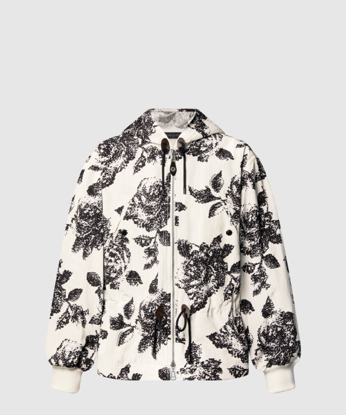 루이비통 플로럴 프린트 후디드 파카 1AHZV4