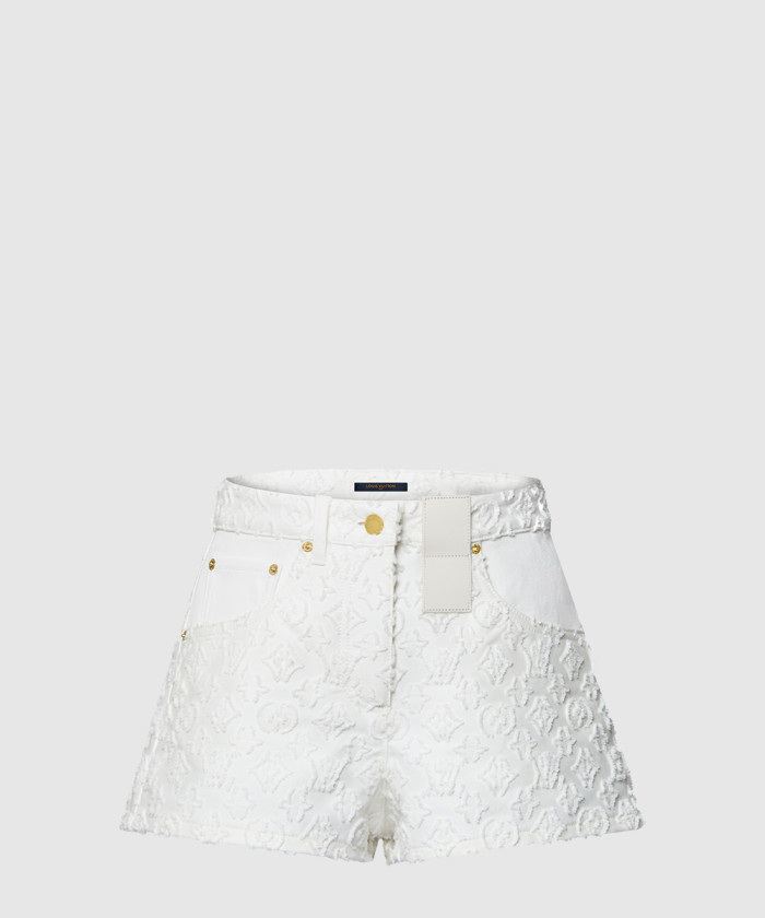 루이비통 MONOGRAM 컷 데님 쇼츠 1AHI13