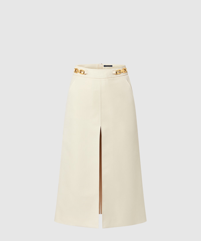 루이비통 체인 디테일 A-라인 스커트 1AGNRX