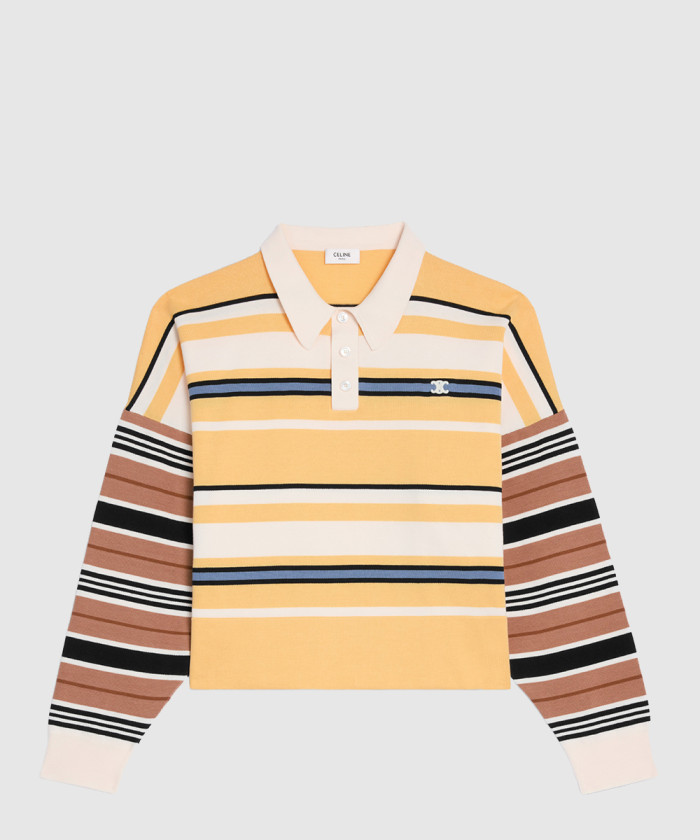셀린느 루즈 폴로 스트라이프 코튼