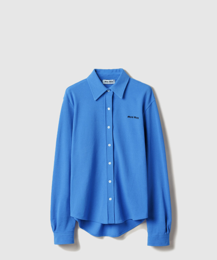 미우미우 코튼 피케 셔츠 MK1980