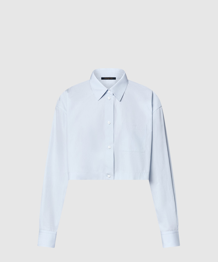 루이비통 크롭 코튼 포플린 셔츠 1AGQMF