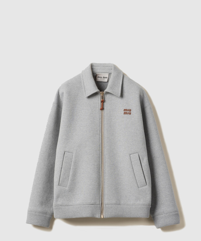 미우미우 저지 블루종 재킷 ML1060