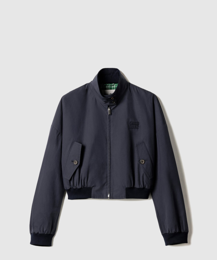 미우미우 파나마 코튼 블루종 재킷 ML1193