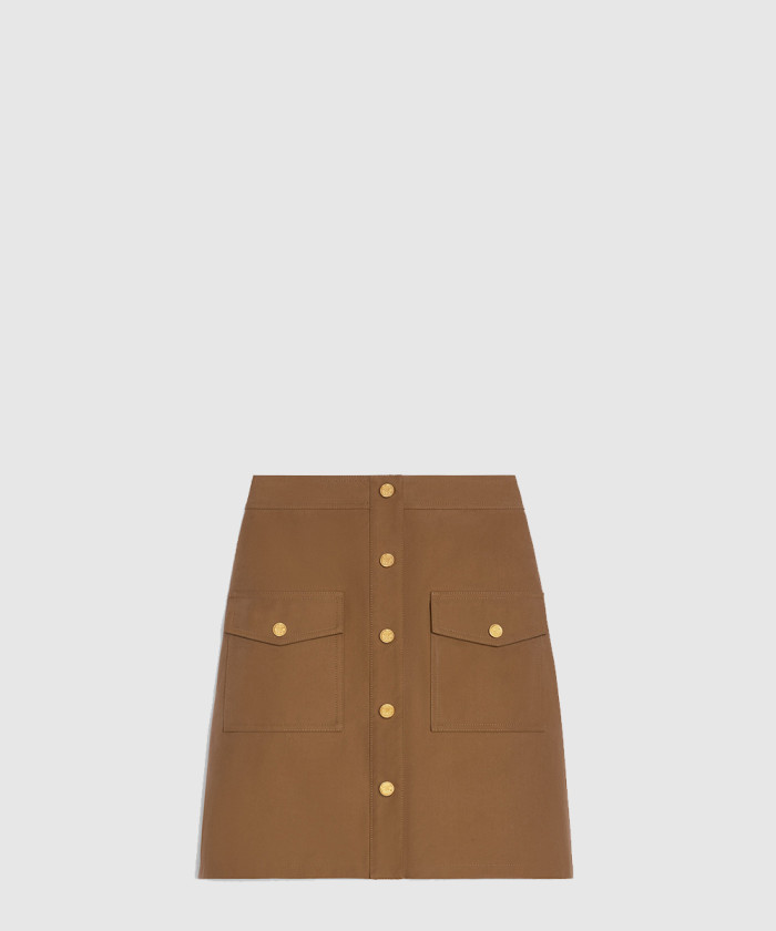 셀린느 숏 스커트 코튼 트윌 RJ04S0