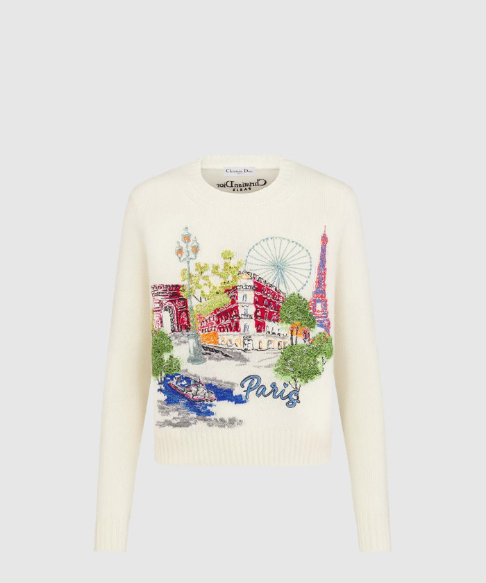 디올 Souvenir 자수 스웨터 544S5