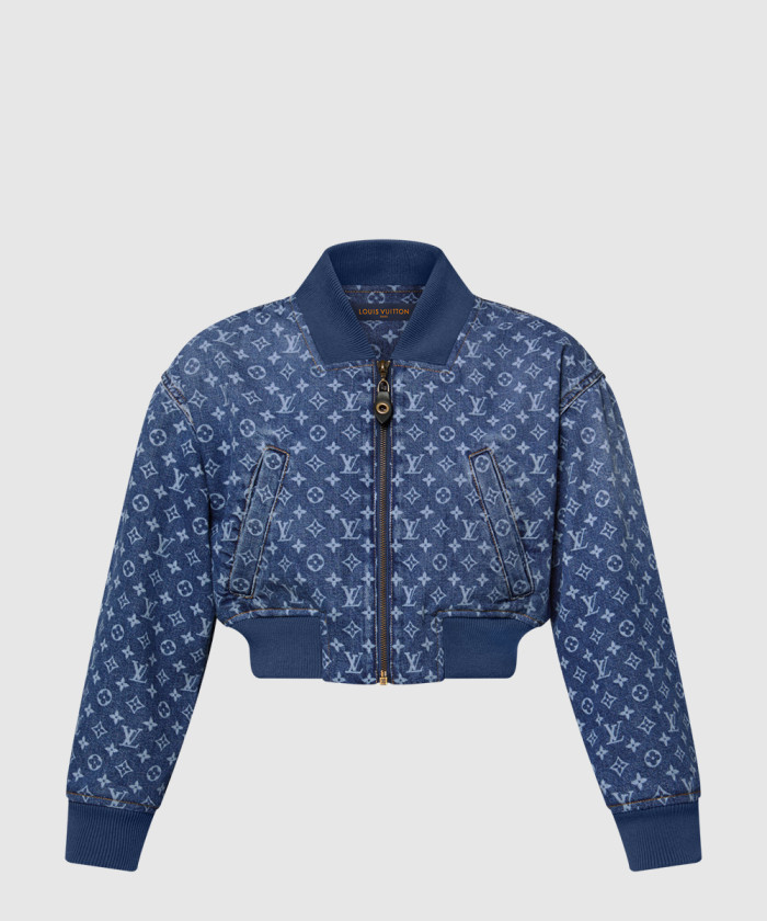 루이비통 모노그램 데님 크롭 보머 재킷 1AI177