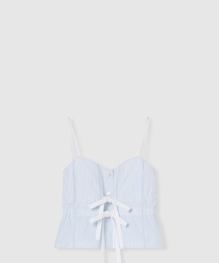 구찌 실크 컷 코튼 탑 831873