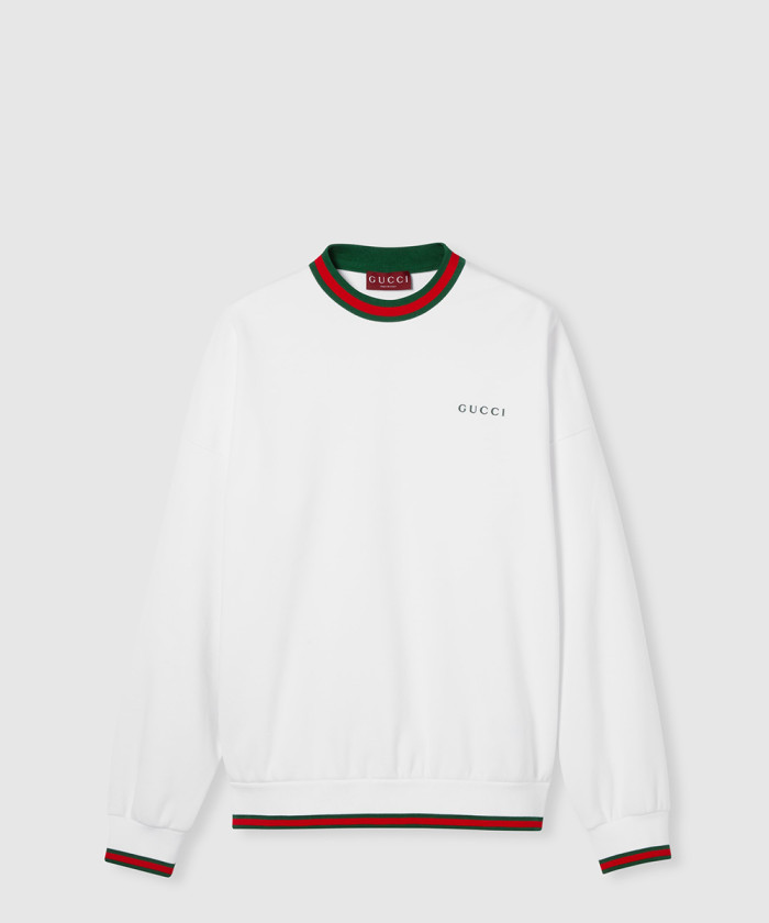 구찌 웨빙 피케 스웨트셔츠 833932