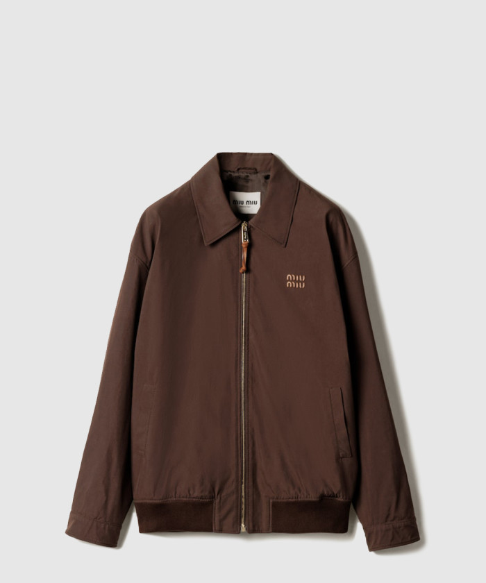 미우미우 파나마 코튼 블루종 재킷 ML1265