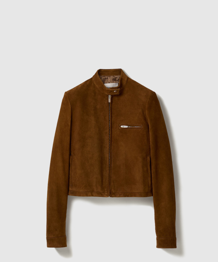 미우미우 스웨이드 재킷 MPV936