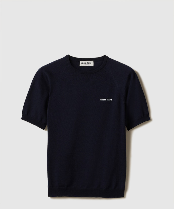 미우미우 울 크루넥 스웨터 MMLA63