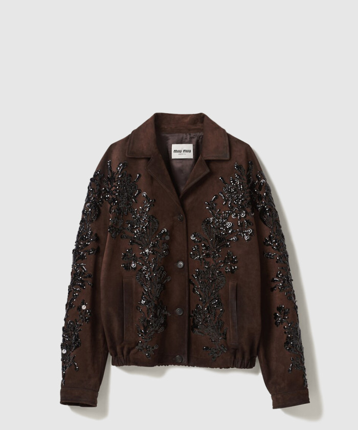 미우미우 나파 스웨이드 재킷 MPV890