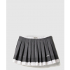 미우미우 니트 및 포플린 플리츠 미니스커트 MG2333