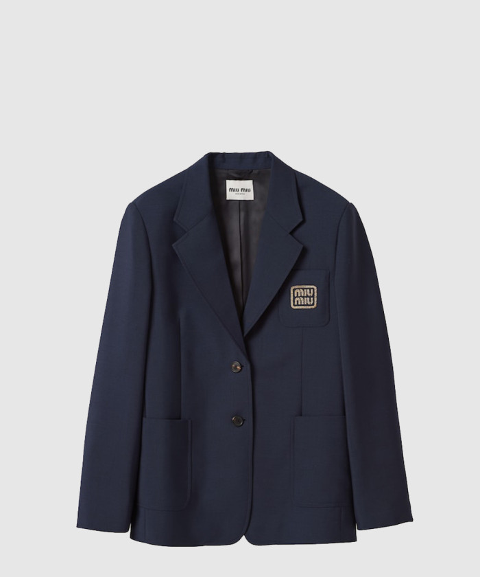 미우미우 싱글브레스트 모헤어 재킷 MH1927