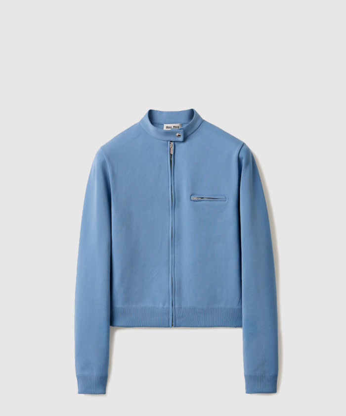 미우미우 기능성 원사 지퍼 가디건 MMJ138