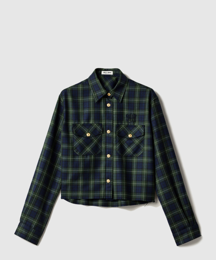 미우미우 체크 셔츠 MK1907
