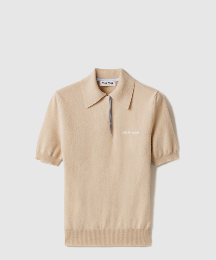 미우미우 캐시미어 폴로 스웨터 MMLA30