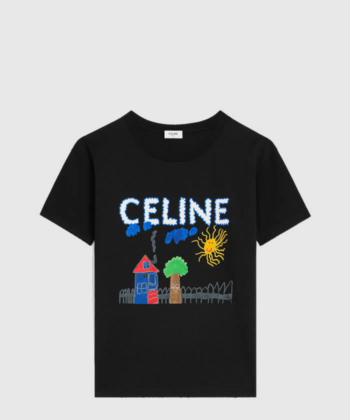 셀린느 레귤러 티셔츠 코튼 저지 RX0BZ5