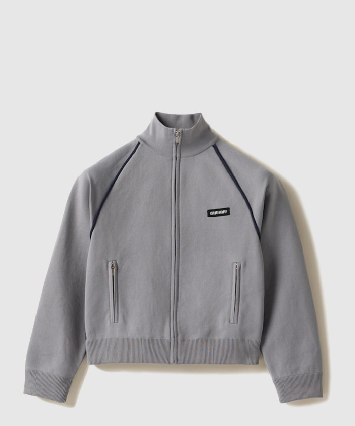 미우미우 기능성 원사 지퍼 가디건 MMF958