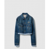 미우미우 워싱 데님 블루종 재킷 GWB247