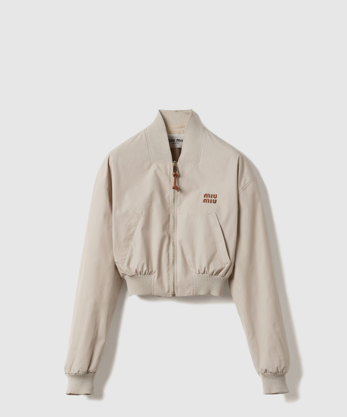 미우미우 파나마 코튼 블루종 재킷 ML1050