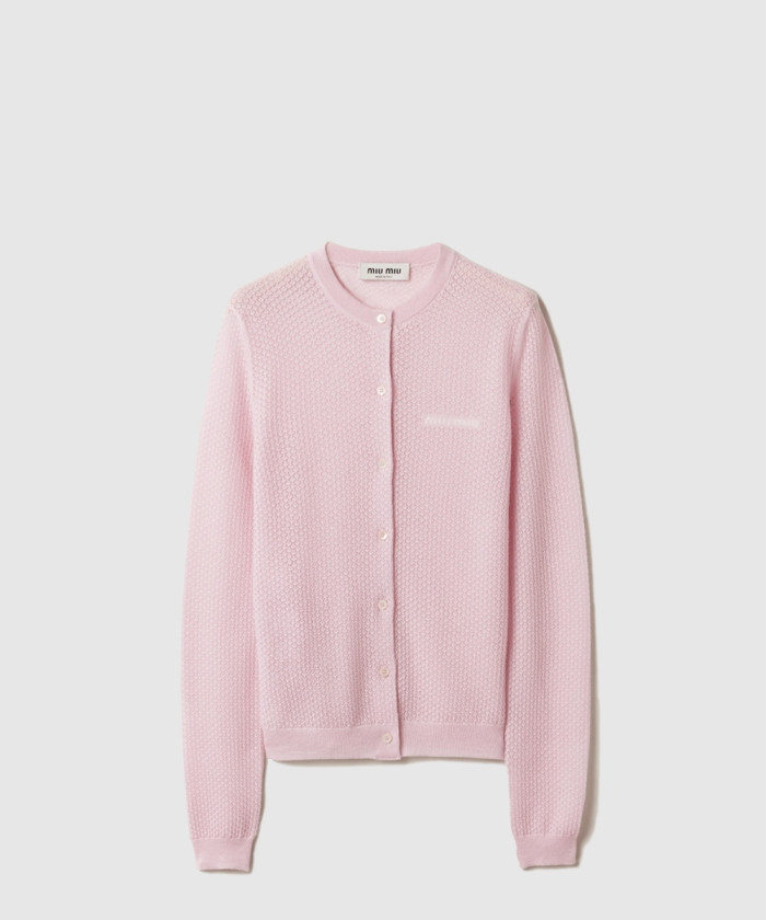 미우미우 캐시미어 가디건 MMF971