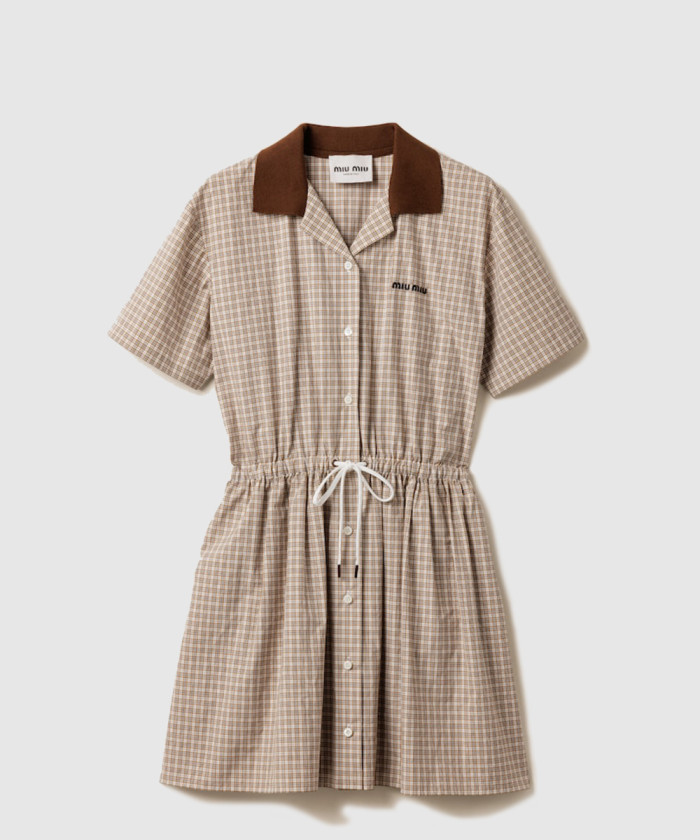 미우미우 체크 미니드레스 MF5712